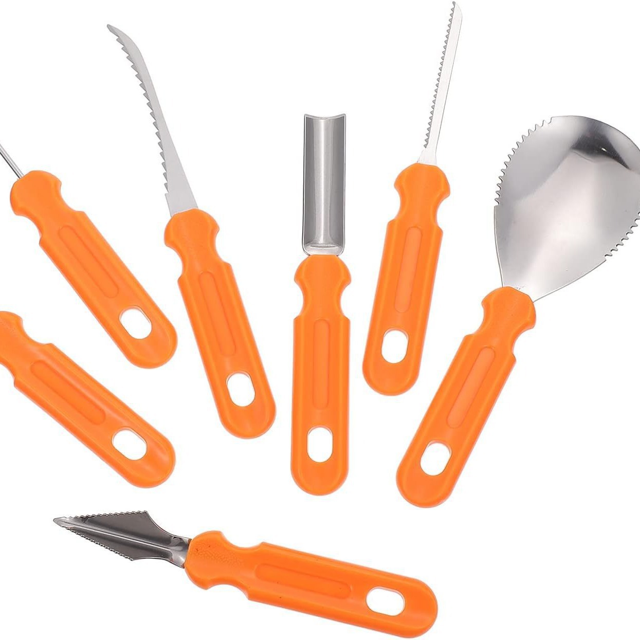Kitchen Baking Utensil Set - 7Pcs Halloween Kürbis Carving Set Werkzeuge