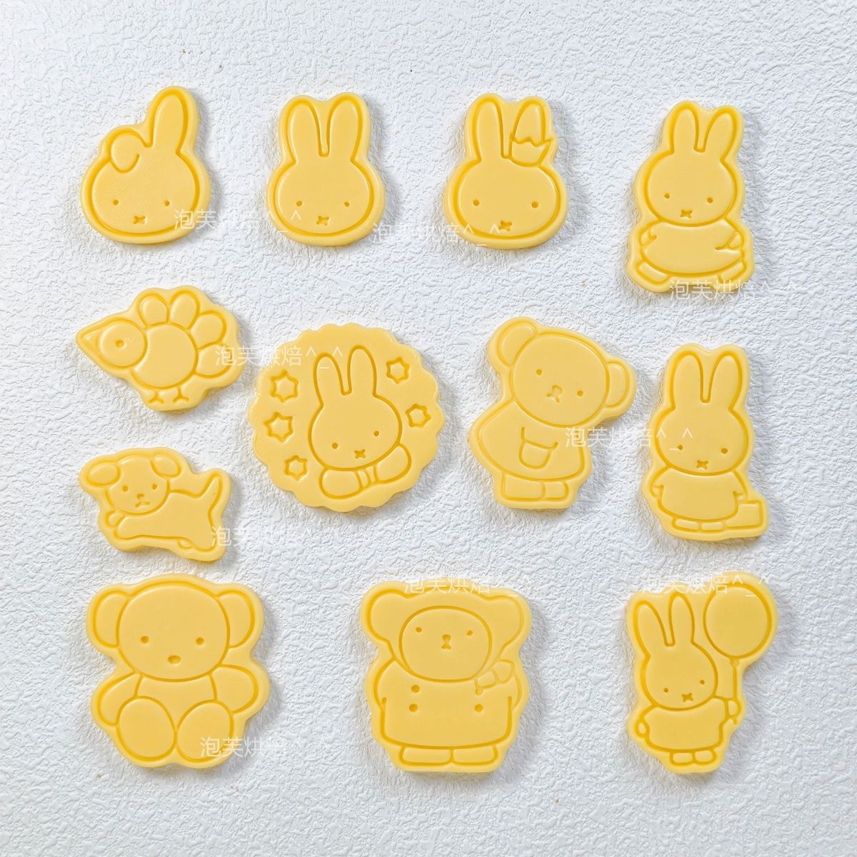 Kitchen Baking Products - Niedliche 3D-Presskeksform mit Miffy-Muster, wiederverwendbares Backwerkzeug,