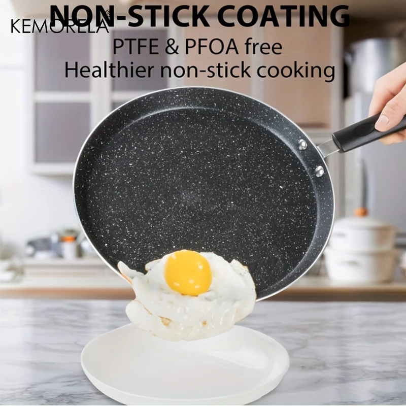 Kitchen Baking Pan Set - Antihaft-Bratpfanne 18/22/26CM Frühstücks-Pfannkuchen-Eier-Steak-Bratpfanne Pizza-Pfannkuchen-Pfannen mit Griff