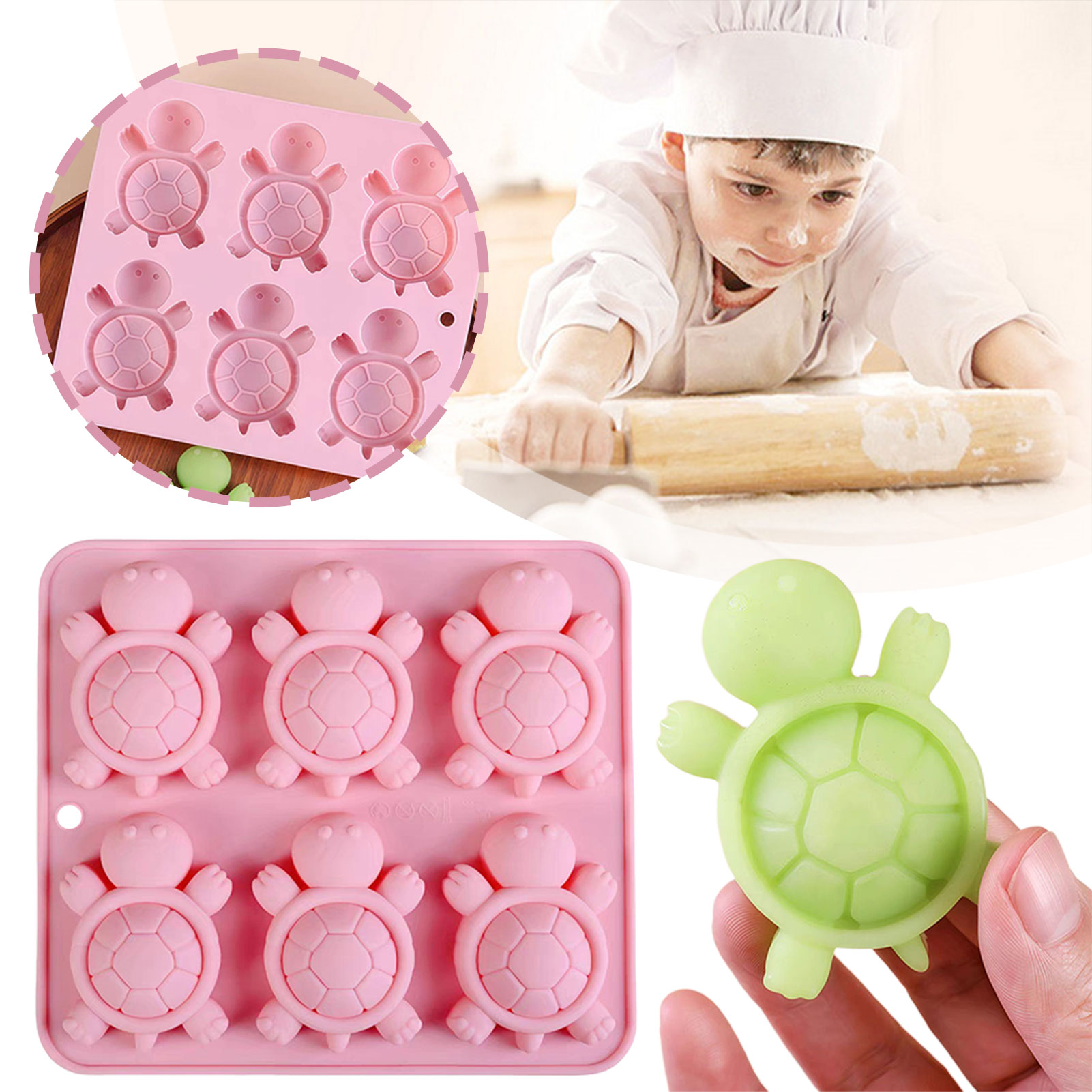 Kitchen Baking Tray - Schildkröten Eisschale 3d Schildkröten Meeresschildkröten Silikonform