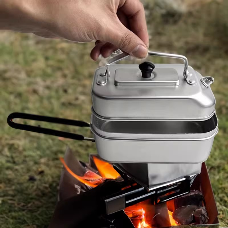 Kitchen Baking Pan Set - Ultraleichte tragbare Picknick Camping Touristen kessel