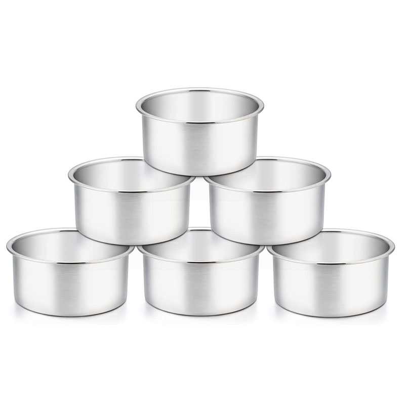 Kitchen Baking Pan Set - 6/12 Stück Aluminium Mini-Kuchenformen, 3,7-Zoll Antihaft-Kuchenbackformen-Set