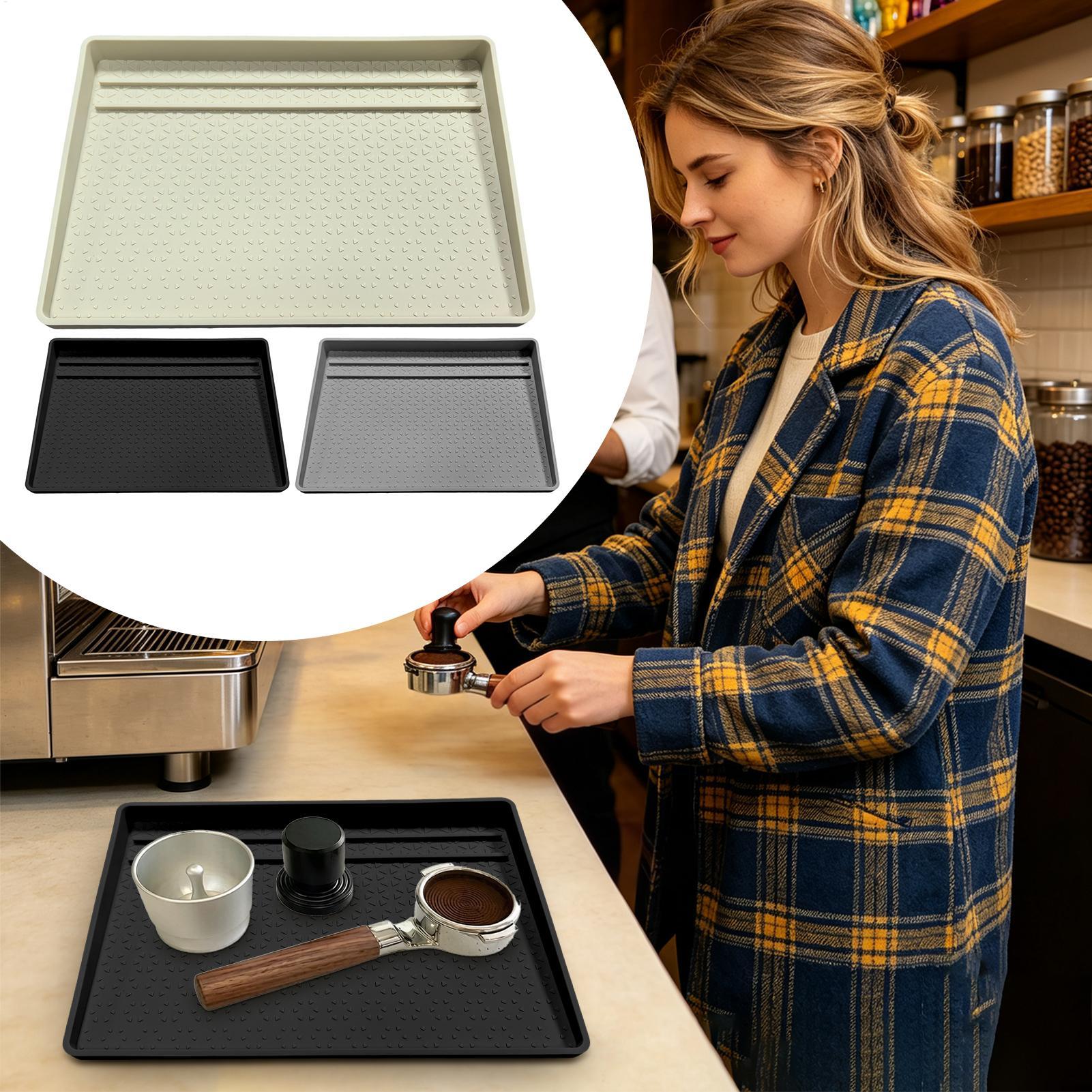 Kitchen Baking Station - Krümelfangschale, hitzebeständige Silikonmatte für Kaffeestation, Küchenorganizer,