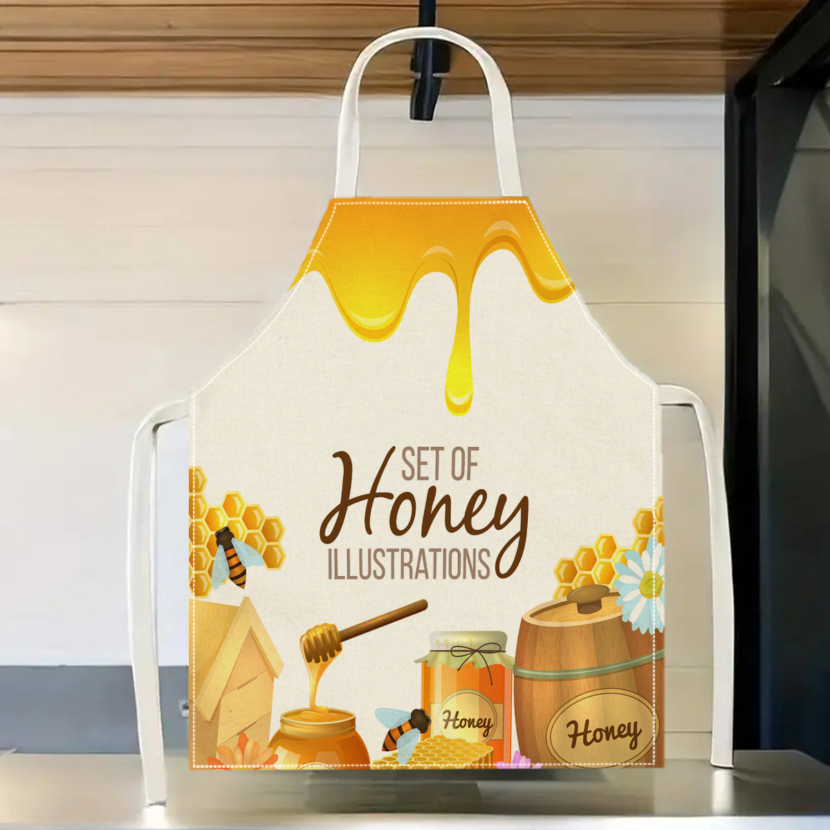 Kitchen Baking Area Ideas - 1 Stück Honigbienen-Schürze, süßes Küchengeschenk, zum