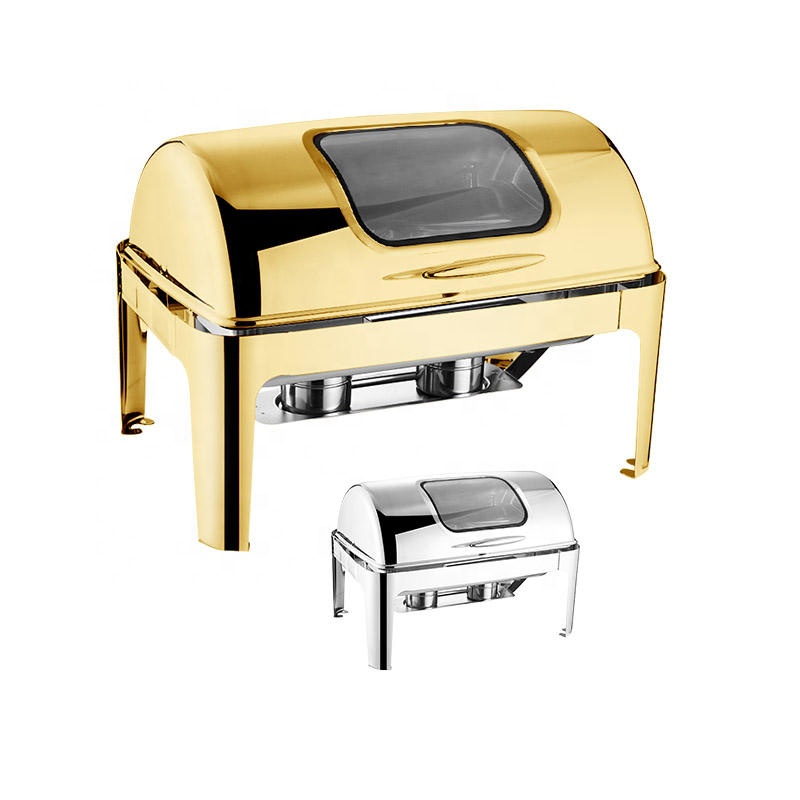 Kitchen Baking Utensil Set - Luxuriöser Rechteckiger Roll-Top Chafing Dish aus