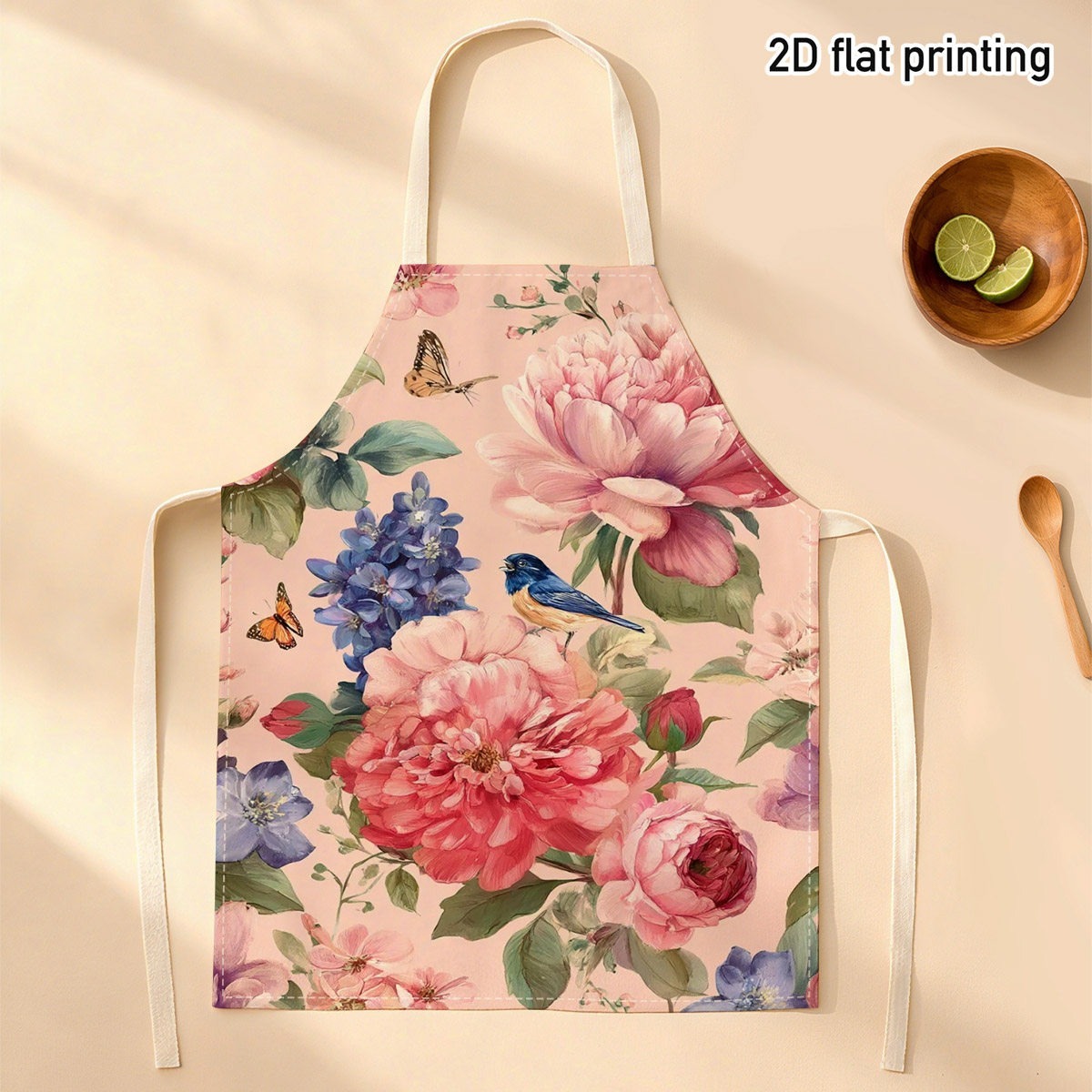Kitchen Baking Area Ideas - 1 Stück Schöne Schürze mit Blumen-