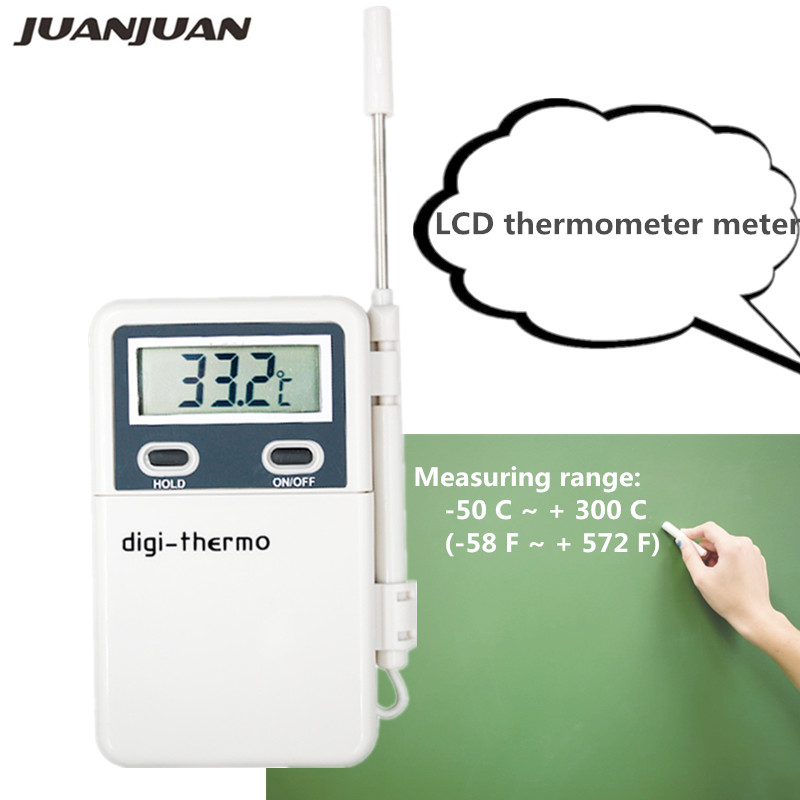 Kitchen Baking Station - Elektronisches Thermometer, LCD-Digital-Multi-Thermometer, Temperaturdetektor, externer Sensor