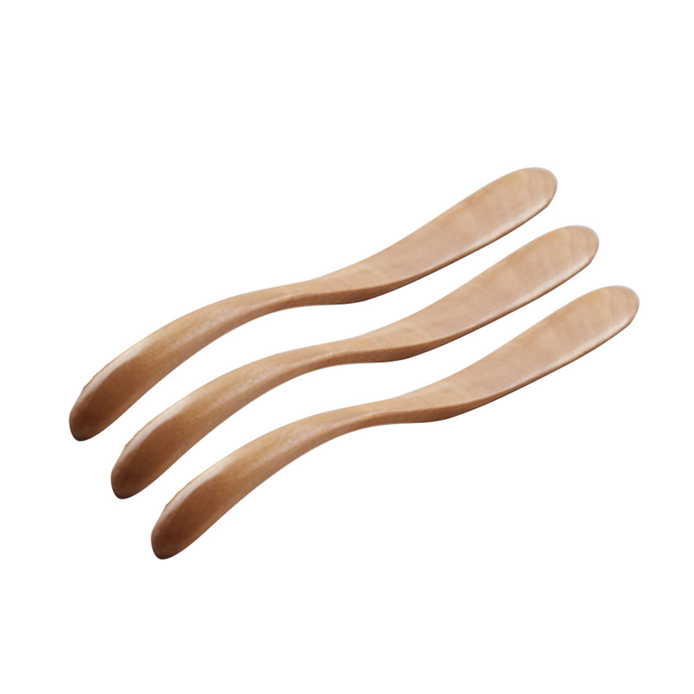 Kitchen Baking Decor - 3-teiliges Set Holz-Butterbesteck Natürliche Holzbestecke für