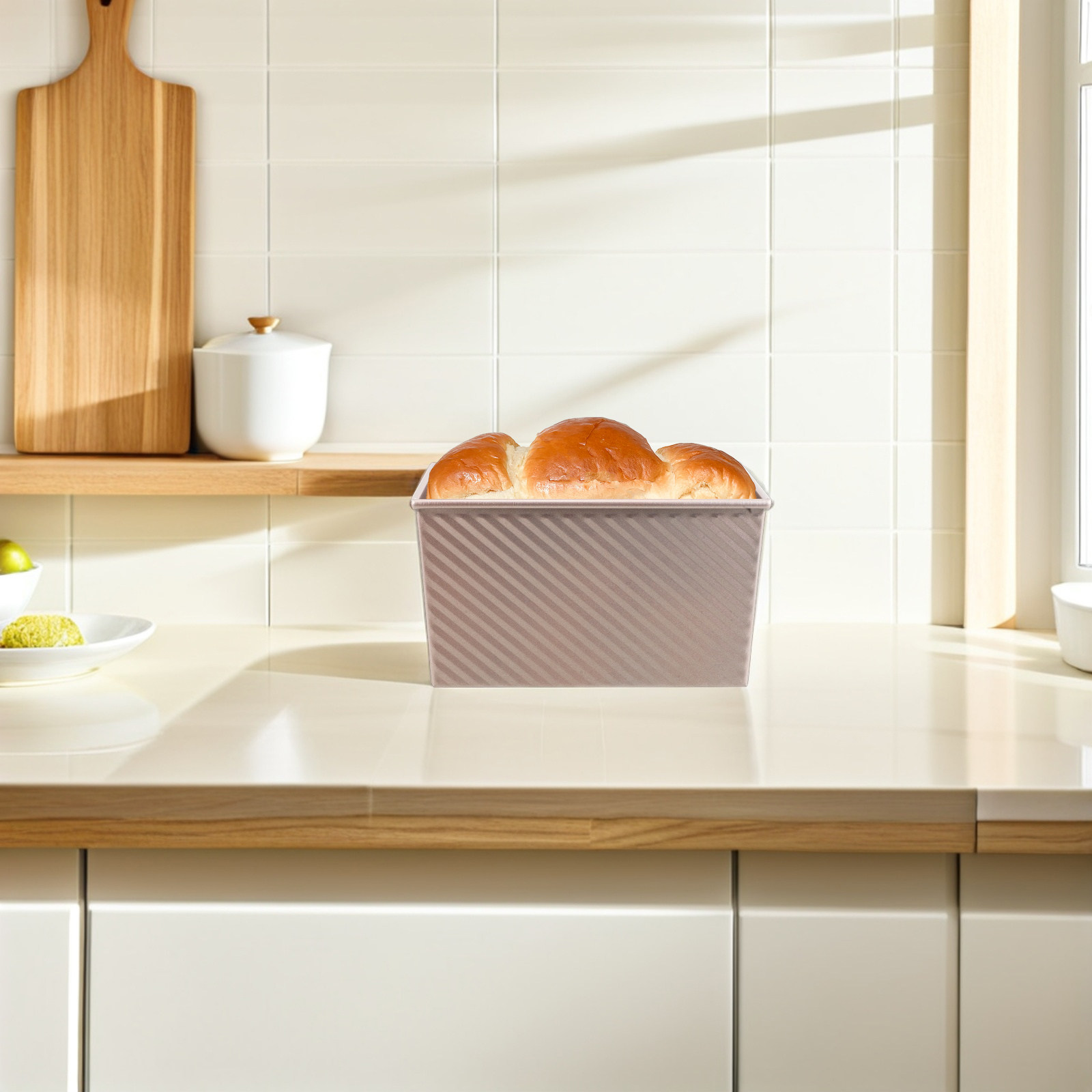 Kitchen Baking Tray - Antihaftbeschichtete rechteckige Toastform aus Kohlenstoffstahl, Brotform