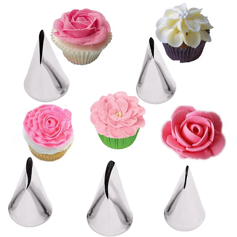 Kitchen Baking Decor - 5 stücke Blume Tulpen Rose Düse