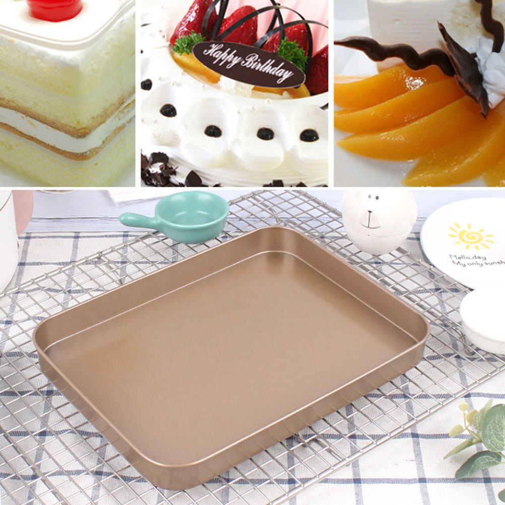 Kitchen Baking Tray - Rechteckige Kuchenform aus Kohlenstoffstahl, 10 Zoll,