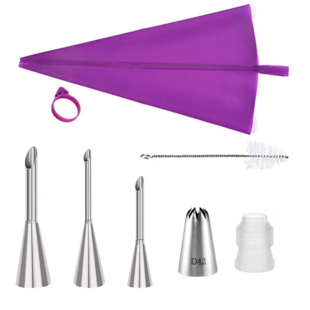 Edelstahl-Spritztüllen-Set mit – Kitchen Baking Decor Bewertung und Preis