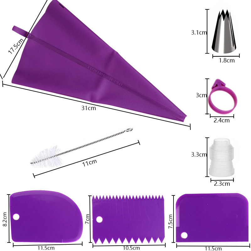 Edelstahl-Spritztüllen-Set mit – Kitchen Baking Decor Bewertung und Preis