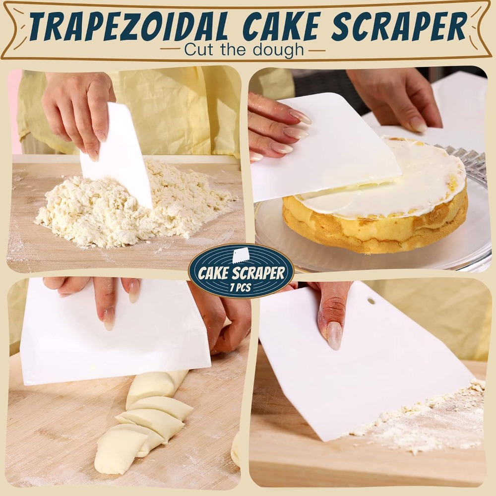 7-teiliges Küchenteig-Schaber- – Kitchen Baking Decor Bewertung und Preis