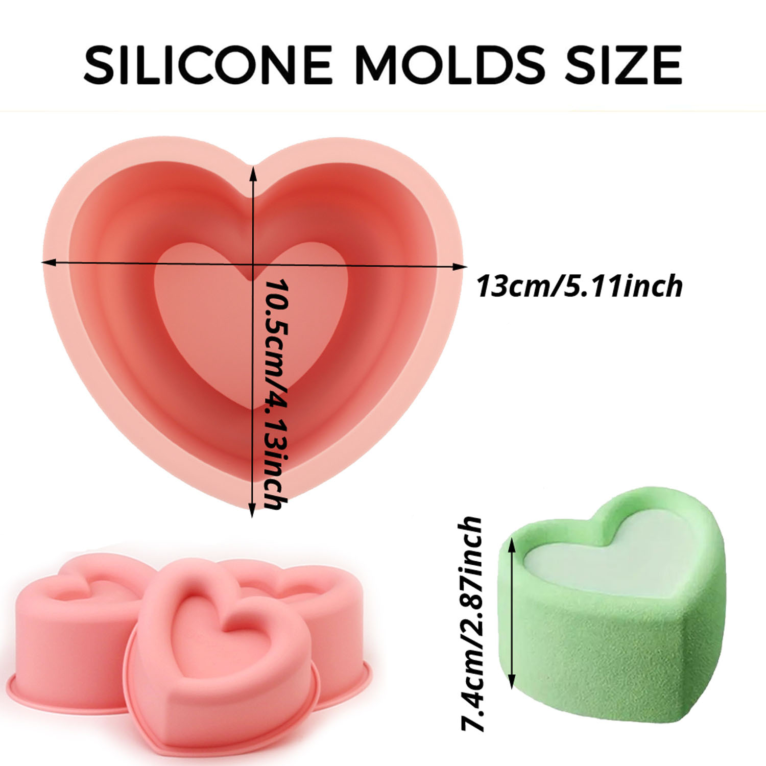 Eine herzförmige Silikonform f – Kitchen Baking Must Haves Bewertung und Preis