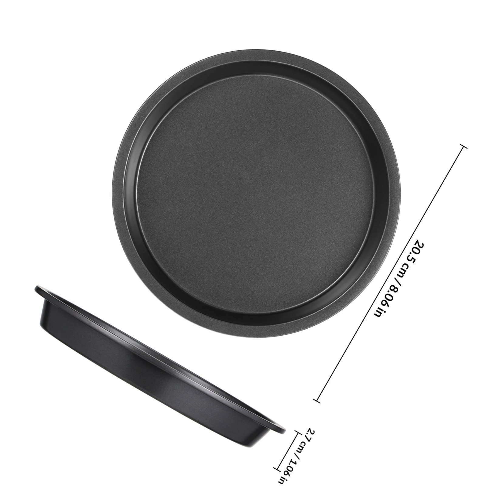 Runde Pizzapfanne aus Kohlenst – Kitchen Baking Tray Bewertung und Preis