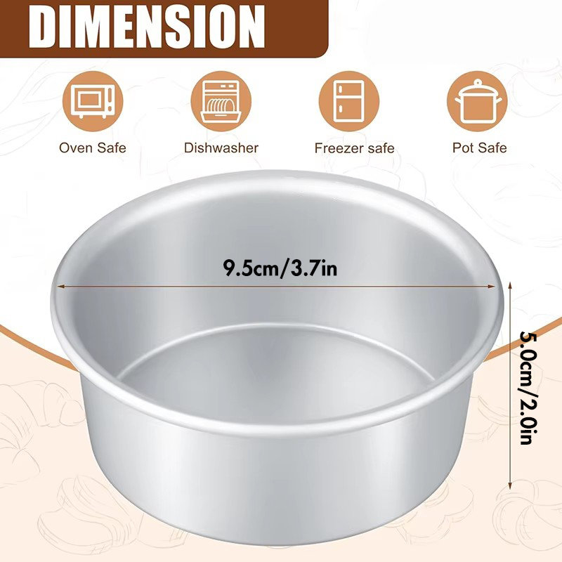 6/12 Stück Aluminium Mini-Kuch – Kitchen Baking Pan Set Bewertung und Preis