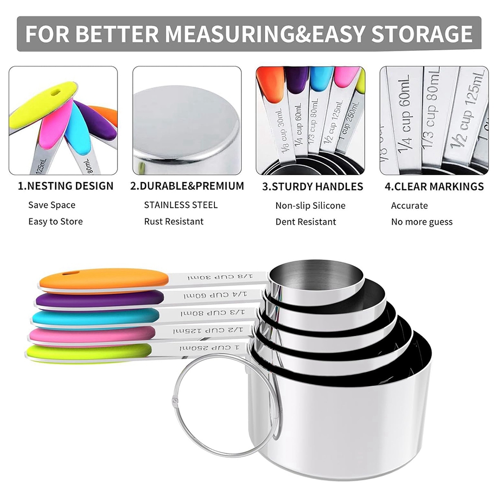 A25F-Messbecher- und Löffelset – Kitchen Baking Utensil Set Bewertung und Preis