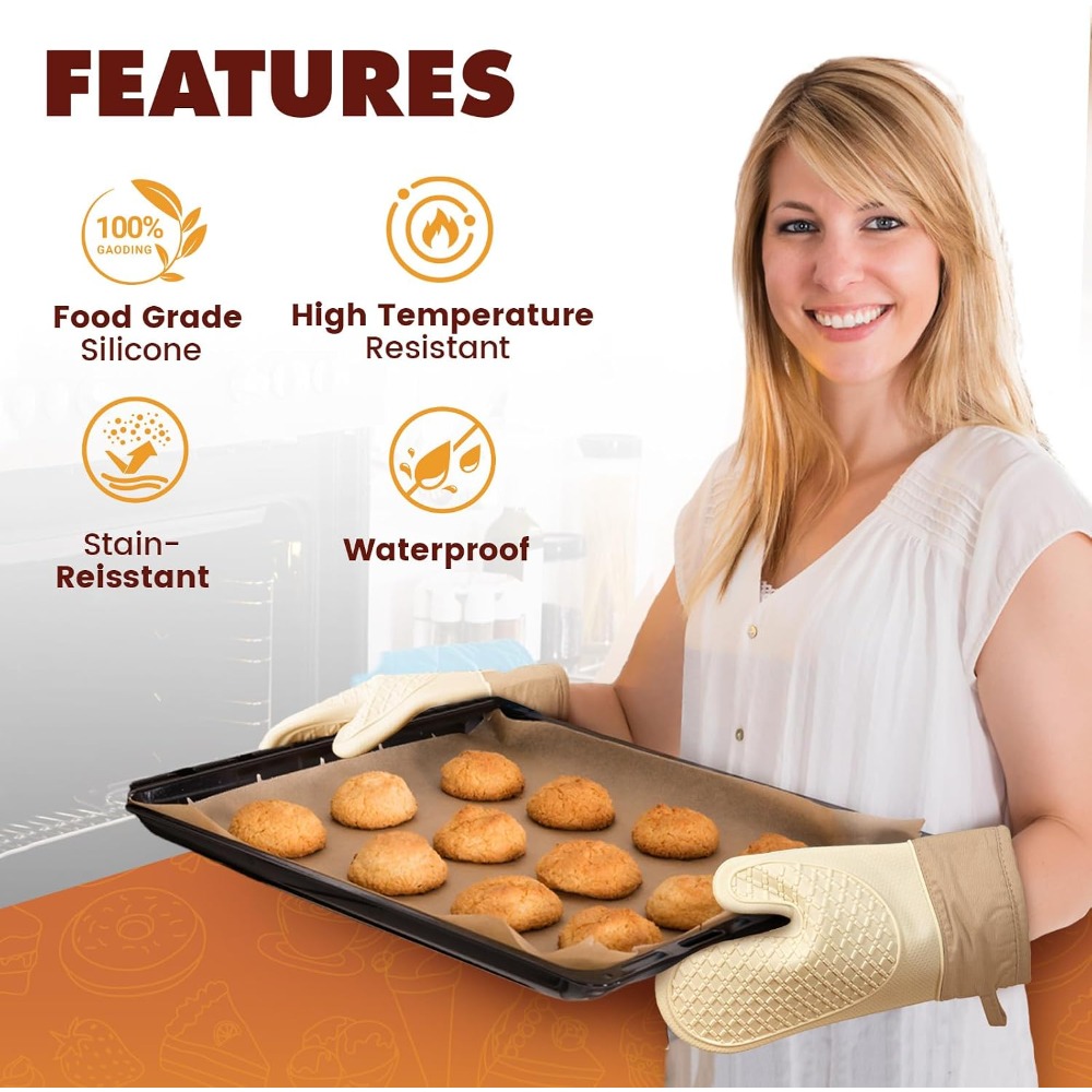 Hitzebeständige Silikon-Ofenha – Kitchen Baking Pan Set Bewertung und Preis