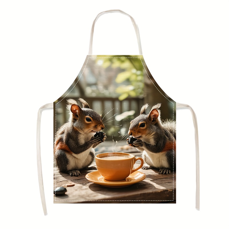 Leinen-Schürze mit Eichhörnche – Kitchen Baking Area Ideas Bewertung und Preis