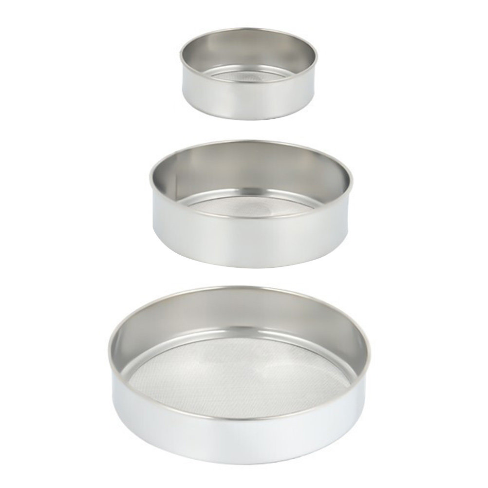 3-teiliges Edelstahl-Mehlsieb- – Kitchen Baking Utensil Set Bewertung und Preis