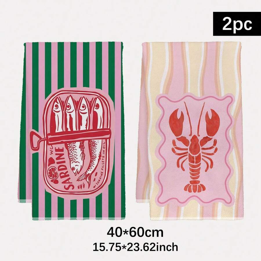 2 Stück, rosa und grün gestrei – Kitchen Baking Must Haves Bewertung und Preis