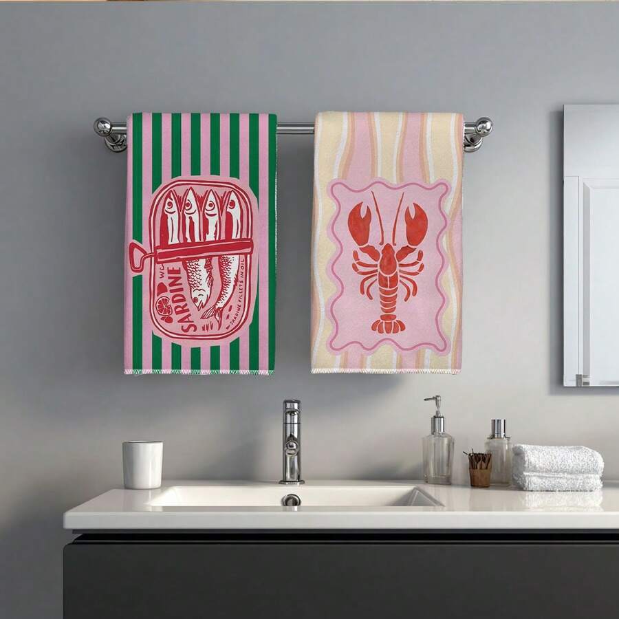 2 Stück, rosa und grün gestrei – Kitchen Baking Must Haves Bewertung und Preis