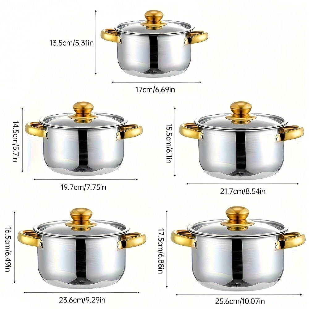Edelstahl-Topfset, modernes Lu – Kitchen Baking Pan Set Bewertung und Preis