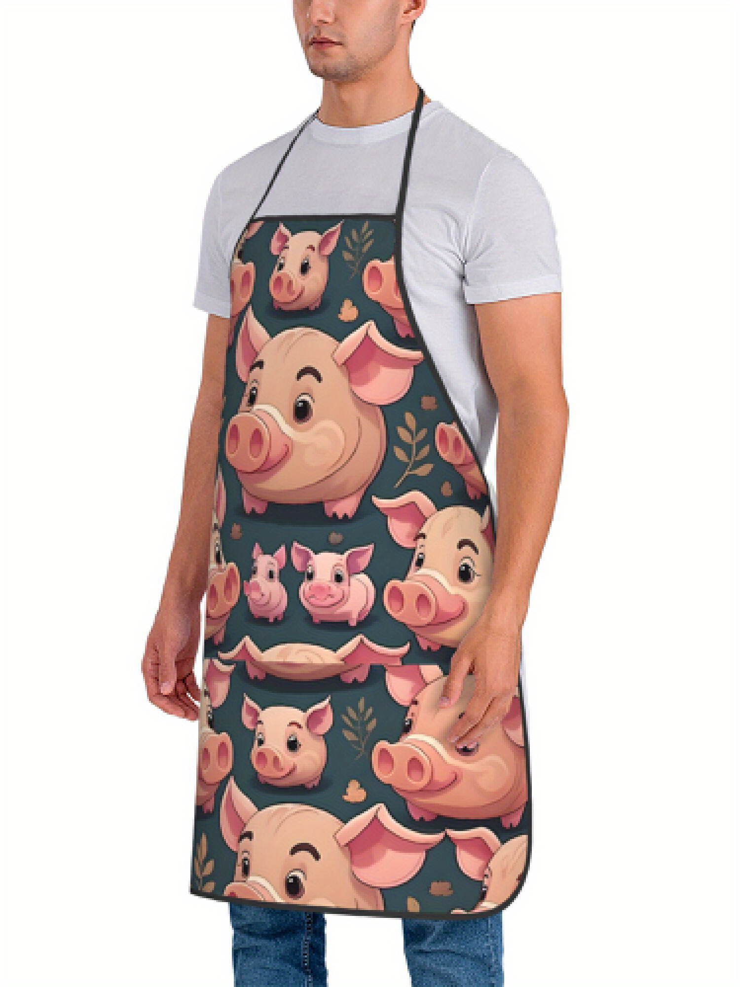 1 Stück Retro-Schürze im rosa  – Kitchen Baking Area Ideas Bewertung und Preis