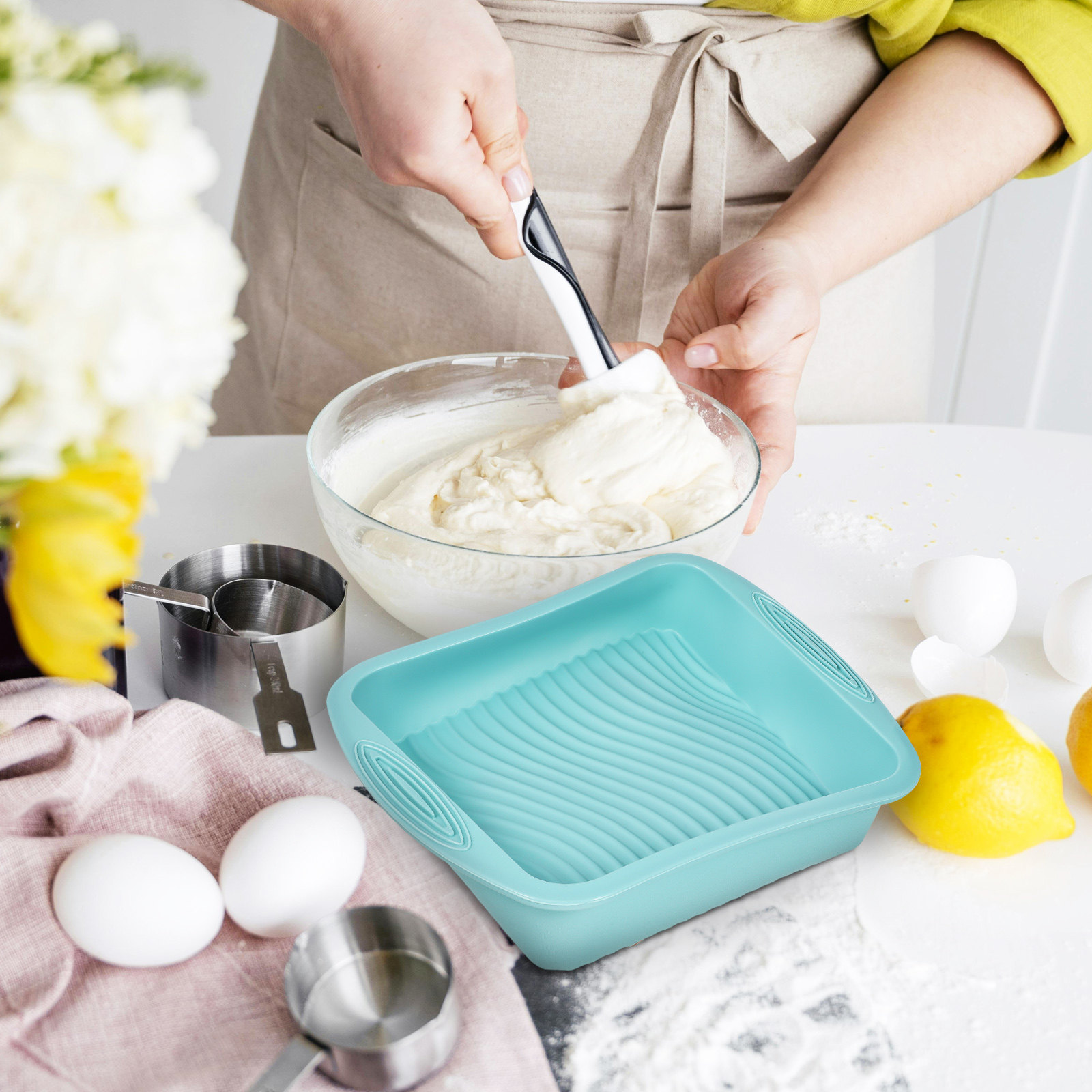 Quadratische Silikon-Kuchenfor – Kitchen Baking Tray Bewertung und Preis