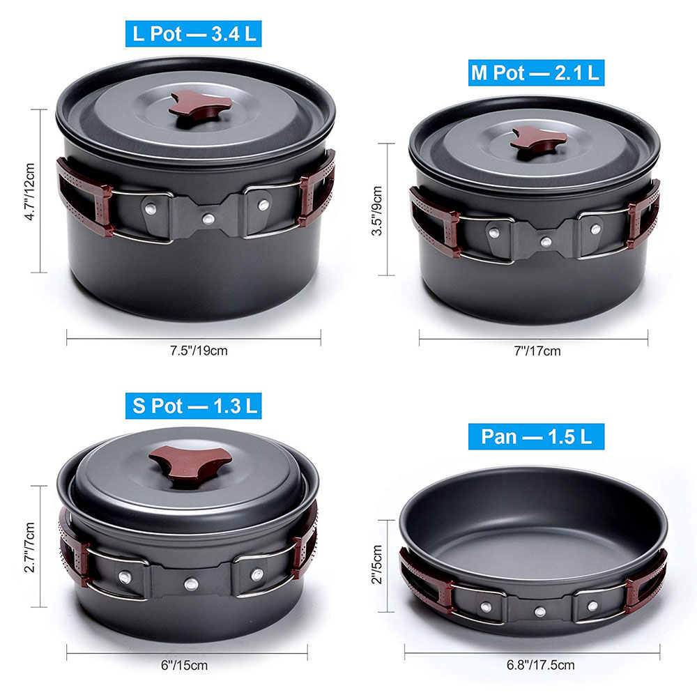 Outdoor-Camping-Kochgeschirr-S – Kitchen Baking Pan Set Bewertung und Preis