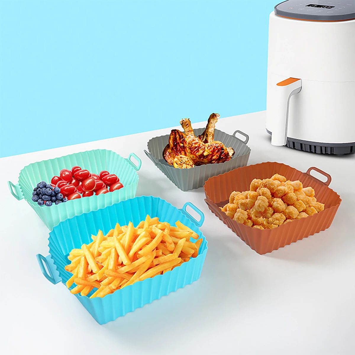 Silikon-Fritteusenform, Luftfr – Kitchen Baking Tray Bewertung und Preis